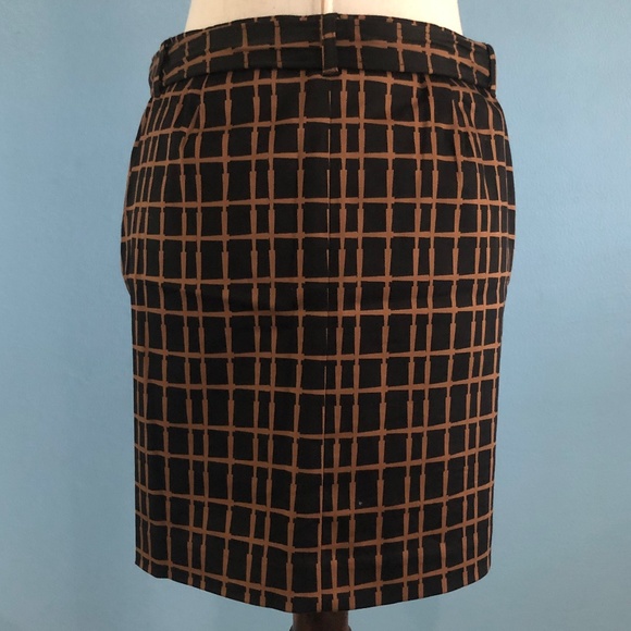 Skirt with Matching Belt - Square Pattern - Size 4 Petite - INC International - Picture 2 of 3